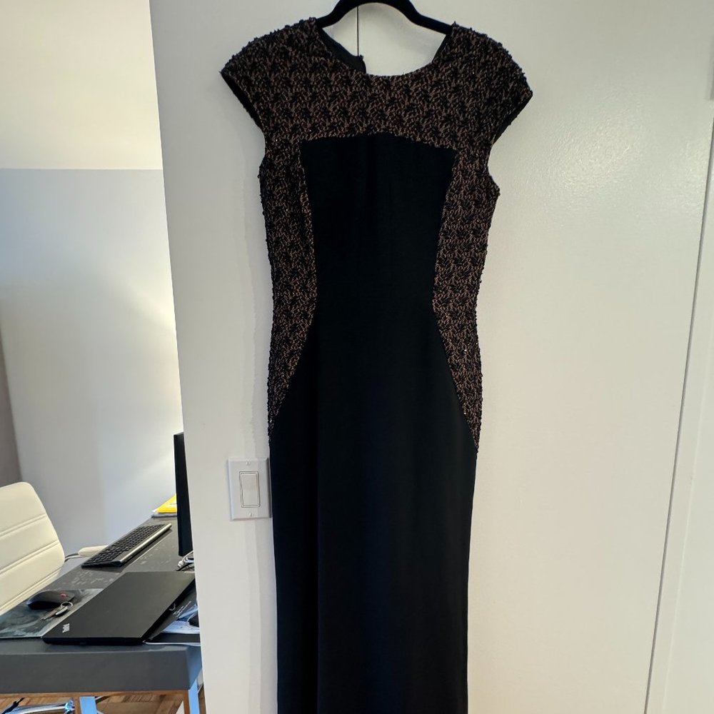 Carmen Marc Valvo Sequined Gown